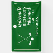 Retirement Golf Ball T-shirt Vlag Modern Spandoek (Verticaal)