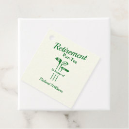 Retirement Golf Clubs Thema Par T-shirt Bedankjes Labels