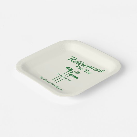 Retirement Golf Clubs Thema Par T-shirt Papieren Bordje (Gebogen)