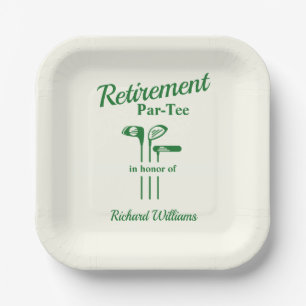 Retirement Golf Clubs Thema Par T-shirt Papieren Bordje