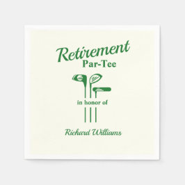 Retirement Golf Clubs Thema Par T-shirt Servet