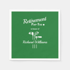 Retirement Golf Clubs Thema Par T-shirt Servet