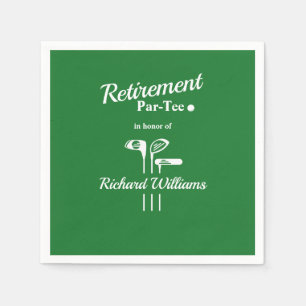 Retirement Golf Clubs Thema Par T-shirt Servet