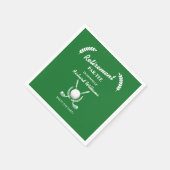 Retirement Golf Clubs Wreath Theme Party Servet (Hoek)