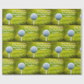 Retirement Golf Days Tekst en naam toevoegen Cadeaupapier (Vlak)