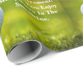 Retirement Golf Days Tekst en naam toevoegen Cadeaupapier (Rol Hoek)