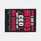 Retirement I'm A Retired Ceo Fleece Deken (Voorkant (Horizontaal))