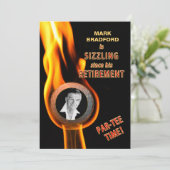 RETIREMENT INVITATIE - GOLF SIZLING - FOTO KAART (Staand voorkant)