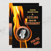 RETIREMENT INVITATIE - GOLF SIZLING - FOTO KAART (Voorkant / Achterkant)