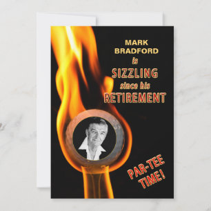 RETIREMENT INVITATIE - GOLF SIZLING - FOTO KAART