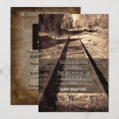 RETIREMENT INVITATION-JOURNEY ENDED/ANother BEGINT Kaart (Voorkant / Achterkant)