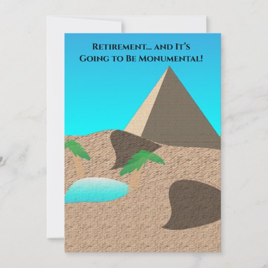 Retirement is going to be Monumental Kaart (Voorkant)