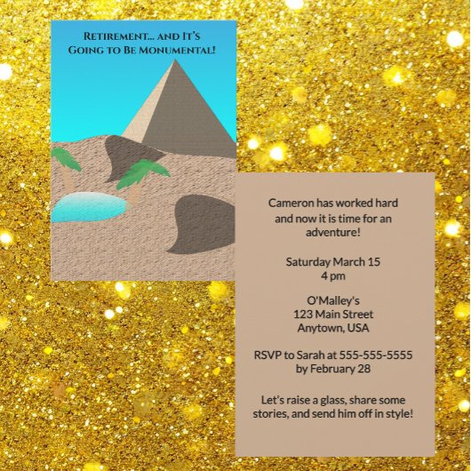 Retirement is going to be Monumental Kaart