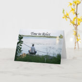 Retirement Lake Scene Kaart (Gele Bloem)