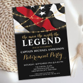 Retirement Legend Thin Red Line Firefighter Retire Kaart