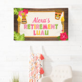 Retirement Luau Banner - Roze (Insitu)