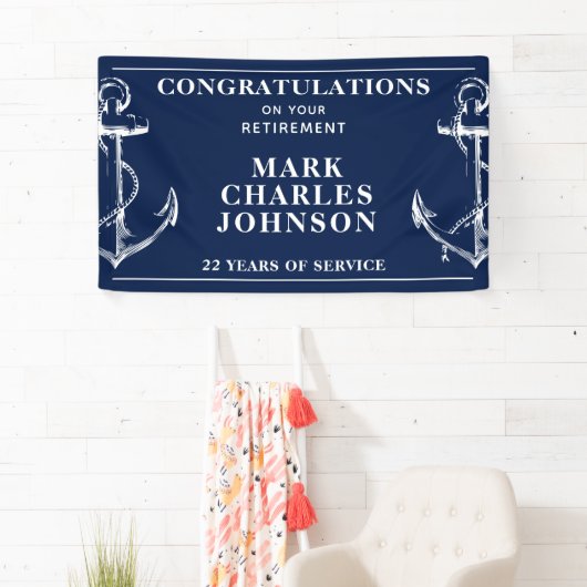Retirement Navy Anchor Spandoek (Insitu)