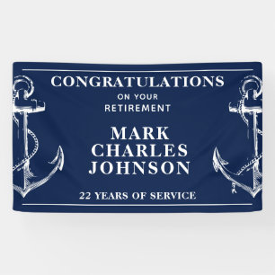 Retirement Navy Anchor Spandoek