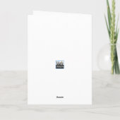 Retirement Nep faux krans Blauwe kaart (Achterkant)