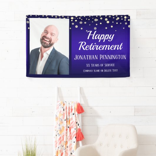 Retirement One Photo confetti Spandoek (Insitu)