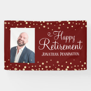 Retirement One Photo Fun Confetti Spandoek