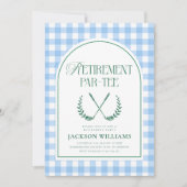 Retirement Par-Tee Golf Theme Retirement Kaart (Voorkant)