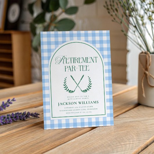 Retirement Par-Tee Golf Theme Retirement Kaart