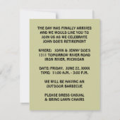 RETIREMENT PARTIJ INVITE INVITATIE EZ2 AANGEPAST! KAART (Achterkant)