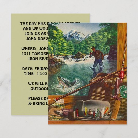 RETIREMENT PARTIJ INVITE INVITATIE EZ2 AANGEPAST! KAART (Voorkant / Achterkant)