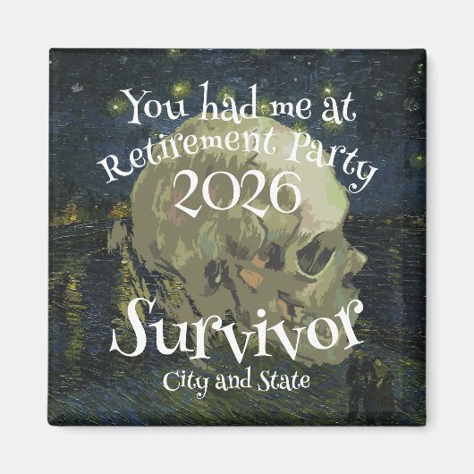 Retirement Party 2024 2025 2026 2027 2028 2029 Magneet (Voorkant)