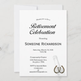 Retirement Party Announcement Western theme Kaart