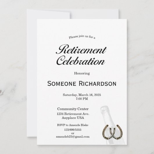 Retirement Party Announcement Western theme Kaart (Voorkant)