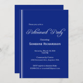 Retirement Party Black with Gold Ivy Frame Kaart (Voorkant / Achterkant)