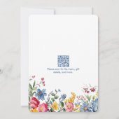 Retirement Party Floral Watercolor Invitation Kaart (Achterkant)