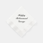 "Retirement Party" Gepersonaliseerde servetten (Hoek)