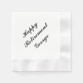 "Retirement Party" Gepersonaliseerde servetten (Voorkant)