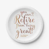 Retirement Party Great Papieren Bordje (Voorkant)
