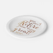 Retirement Party Great Papieren Bordje (Gekanteld)