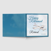Retirement Party Guest book with Airplane Design 3 Gastenboek (Volledig)