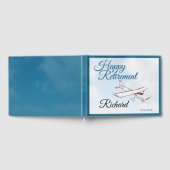 Retirement Party Guest book with Airplane Design 3 Gastenboek (Volledig)