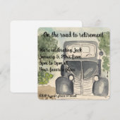 Retirement party invitation kaart (Voorkant / Achterkant)