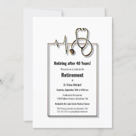 Retirement Party Medical Nurse Doctor Stethoscoop Kaart