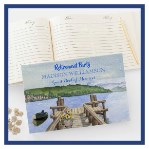 Retirement Party Mountain Lake Dock Gastenboek