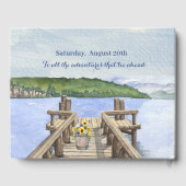 Retirement Party Mountain Lake Dock Gastenboek (Achterkant)