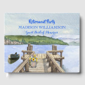 Retirement Party Mountain Lake Dock Gastenboek (Voorkant)