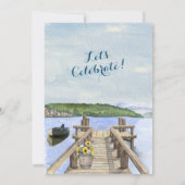 Retirement Party Mountain Lake Dock Kaart (Achterkant)