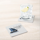 Retirement Party Nautical Sailing Theme Modern  Kartonnen Onderzetters (Insitu)