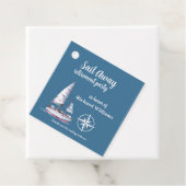 Retirement Party Sail Away Nautical Theme Bedankjes Labels (In situ)