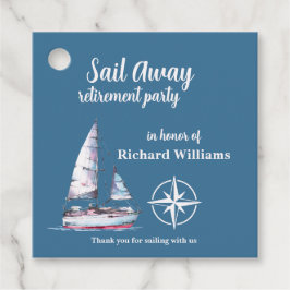 Retirement Party Sail Away Nautical Theme Bedankjes Labels