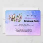 Retirement Party Save The Date Hummingbird (Voorkant)